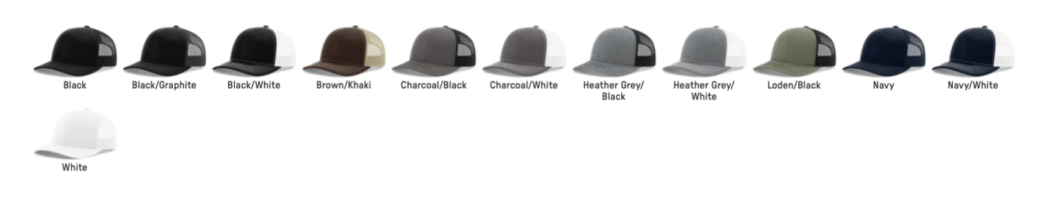 Richardson 112+ R - Flex Adjustable Trucker - Birdshot Branding