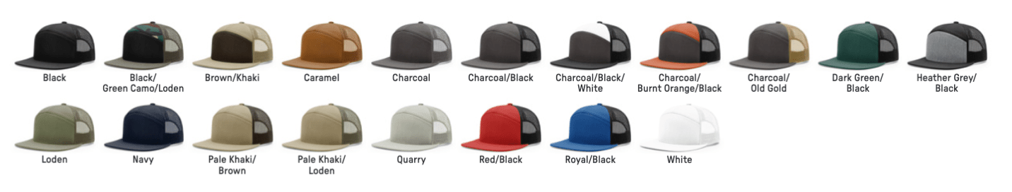 Richardson 168 7 Panel Trucker - Birdshot Branding