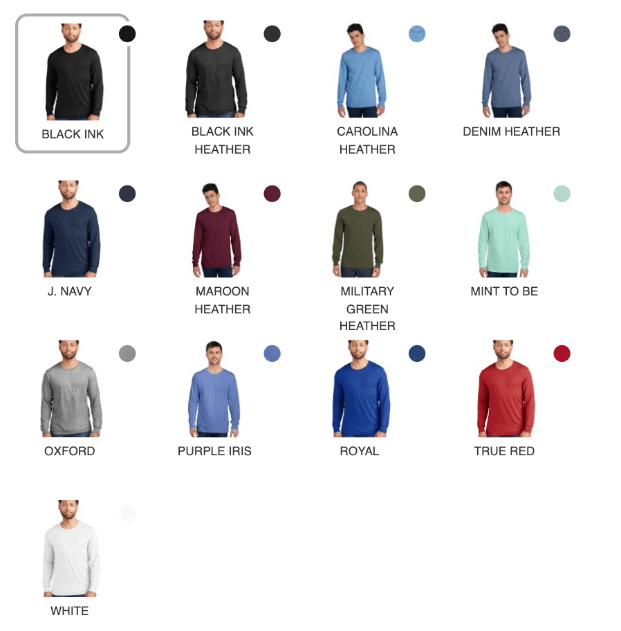Jerzees 560LSR Long Sleeve T-Shirt - Birdshot Branding
