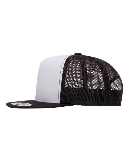 Solid Flatbill Trucker Hat - Non Richardson Brand - Birdshot Branding