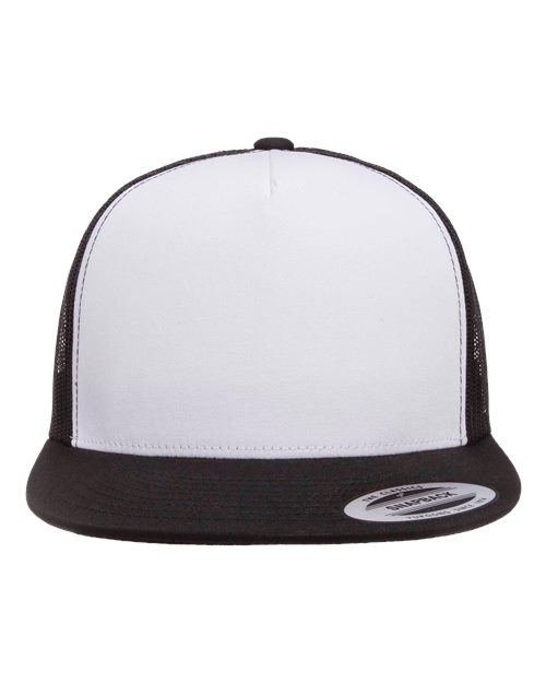 Solid Flatbill Trucker Hat - Non Richardson Brand - Birdshot Branding