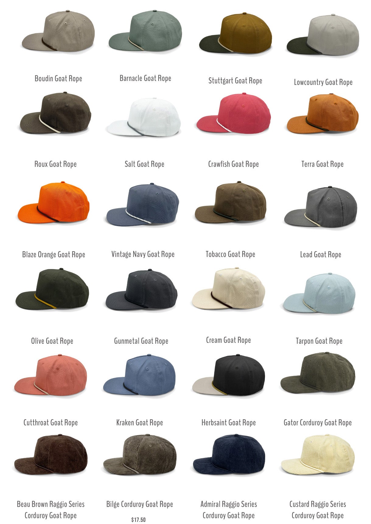 Lost Hat Co. Goat Rope - Solid Patterns - Birdshot Branding