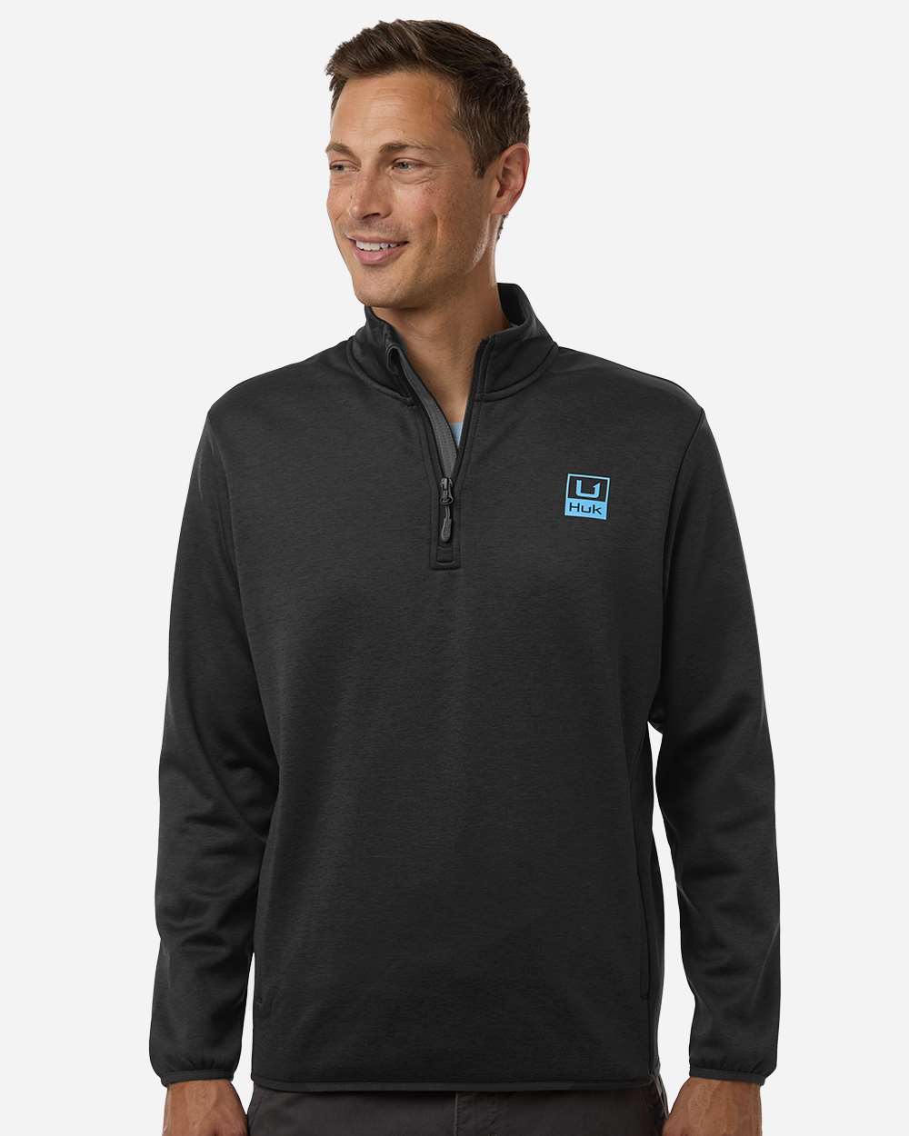 HUK H130098 Quarter Zip Sweatshirt - Birdshot Branding